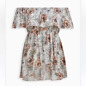 Torrid Off The Shoulder Top Flowy Top Size 1X